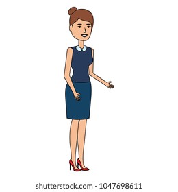 beautiful businesswoman avatar character