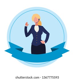 beautiful businesswoman avatar character