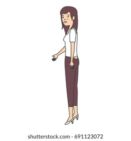 beautiful businesswoman avatar character