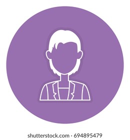 beautiful businesswoman avatar character
