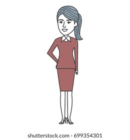 beautiful businesswoman avatar character
