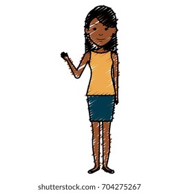 beautiful businesswoman avatar character