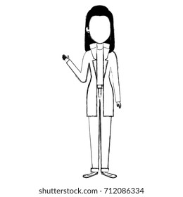beautiful businesswoman avatar character