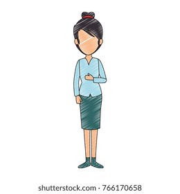 beautiful businesswoman avatar character