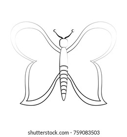 Beautiful buttefly symbol