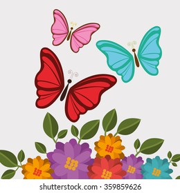 beautiful butterflies design 