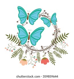 beautiful butterflies design 