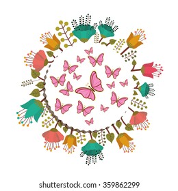 beautiful butterflies design 