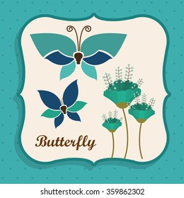 beautiful butterflies design 