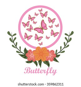 beautiful butterflies design 