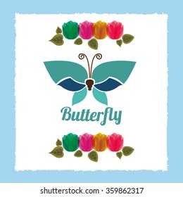beautiful butterflies design 