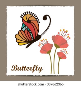 beautiful butterflies design 