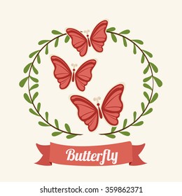 beautiful butterflies design 