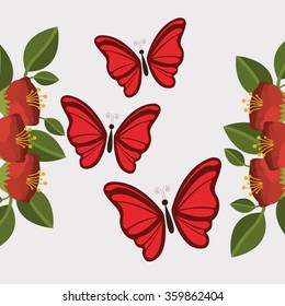 beautiful butterflies design 