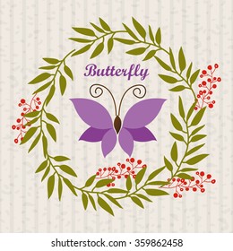 beautiful butterflies design 