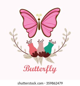 beautiful butterflies design 