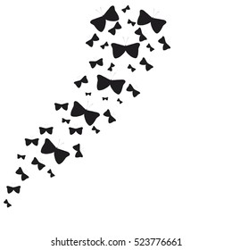 beautiful butterflies, on a white