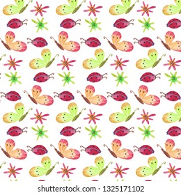 Beautiful butterflies seamless pattern. abstract animal background. multicolored. modern design. vector illustration. trendy vector design