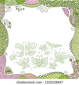 Beautiful butterflies. Vector illustration
