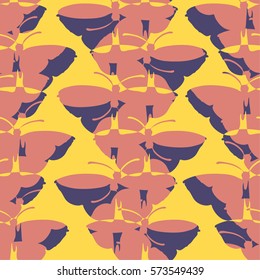 Beautiful butterflies vector seamless pattern with decorative  butterflies. 
butterfly. For design of cards, invitations, textile.