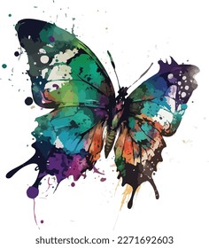 Beautiful  butterfly background vector image