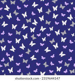 Beautiful butterfly decorative seamless pattern background
