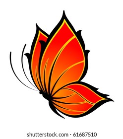 beautiful butterfly for a design