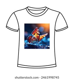 beautiful butterfly design for t-shirt