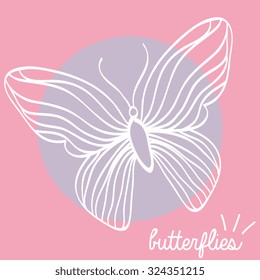 beautiful butterfly design, vector illustration eps10 graphic 