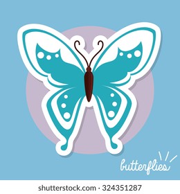 beautiful butterfly design, vector illustration eps10 graphic 
