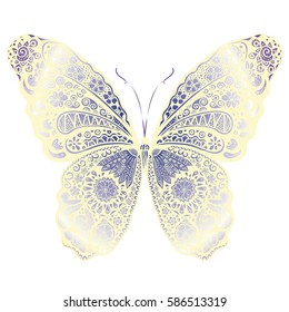 Beautiful Butterfly Doodle