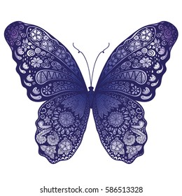 Beautiful Butterfly Doodle