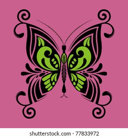 beautiful butterfly - editable