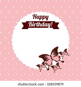 beautiful butterfly frame design, vector illustration eps10 graphic 