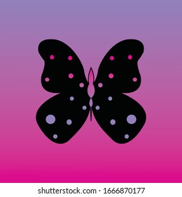 mariposa hermosa con fondo degradado