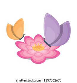beautiful butterfly icon 