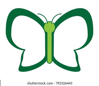 beautiful butterfly icon
