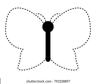 beautiful butterfly icon