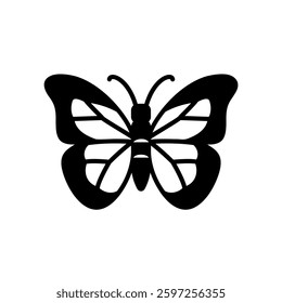 Beautiful butterfly icon in the insect family
