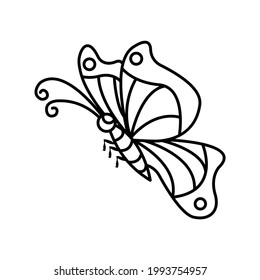 Beautiful butterfly icon vector illustration