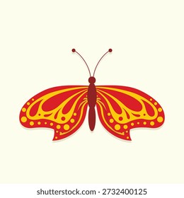 Beautiful butterfly. Insect vector illustration.