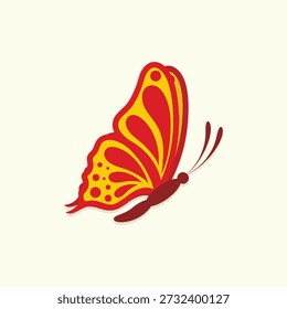Beautiful butterfly. Insect vector illustration.