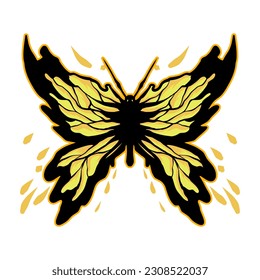 beautiful butterfly with interesting elements