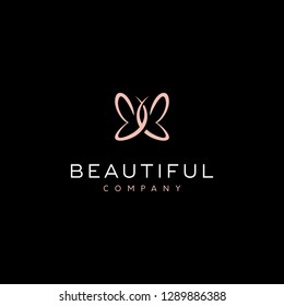 beautiful butterfly logo