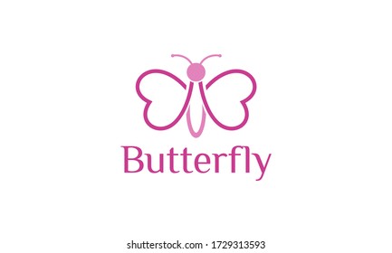 Beautiful butterfly for logo design vector editable
