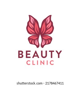 Beautiful butterfly logo design vector illustration