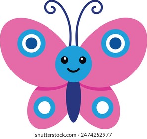 Beautiful butterfly logo icon vector illustration