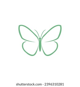 Beautiful butterfly logo and symbol template vector icon illustration