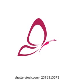 Beautiful butterfly logo and symbol template vector icon illustration