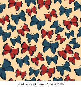 Beautiful butterfly pattern. Vector illustration